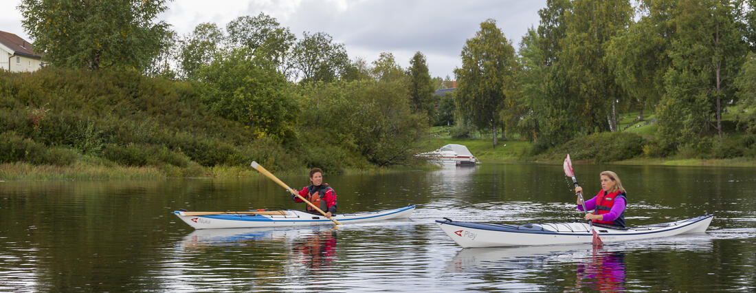 Gode muligheter for padling i Hamar. Foto Hamarregionen.  