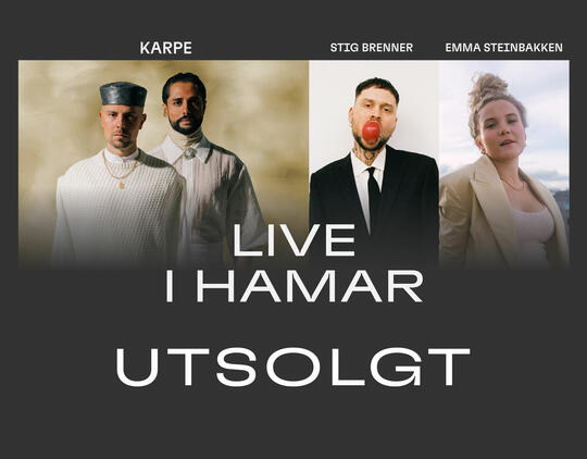 Karpe Live i Hamar - UTSOLGT