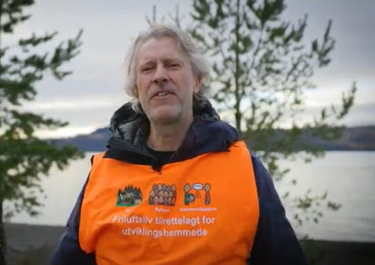 Eirik Dahl, leder for Innlandet og Hamar NFU, Norges Forbund for utviklingshemmede. Foto Refleksfilm.