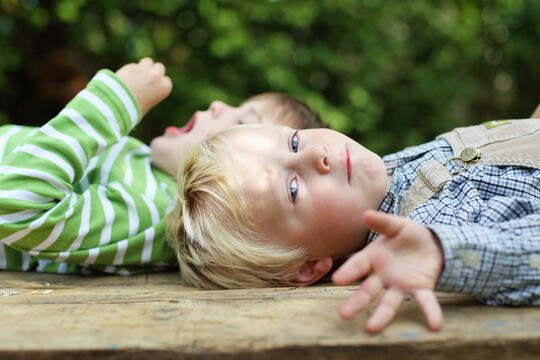 Illustrasjonsfoto med to gutter i barnehagealder. Adobe Stock