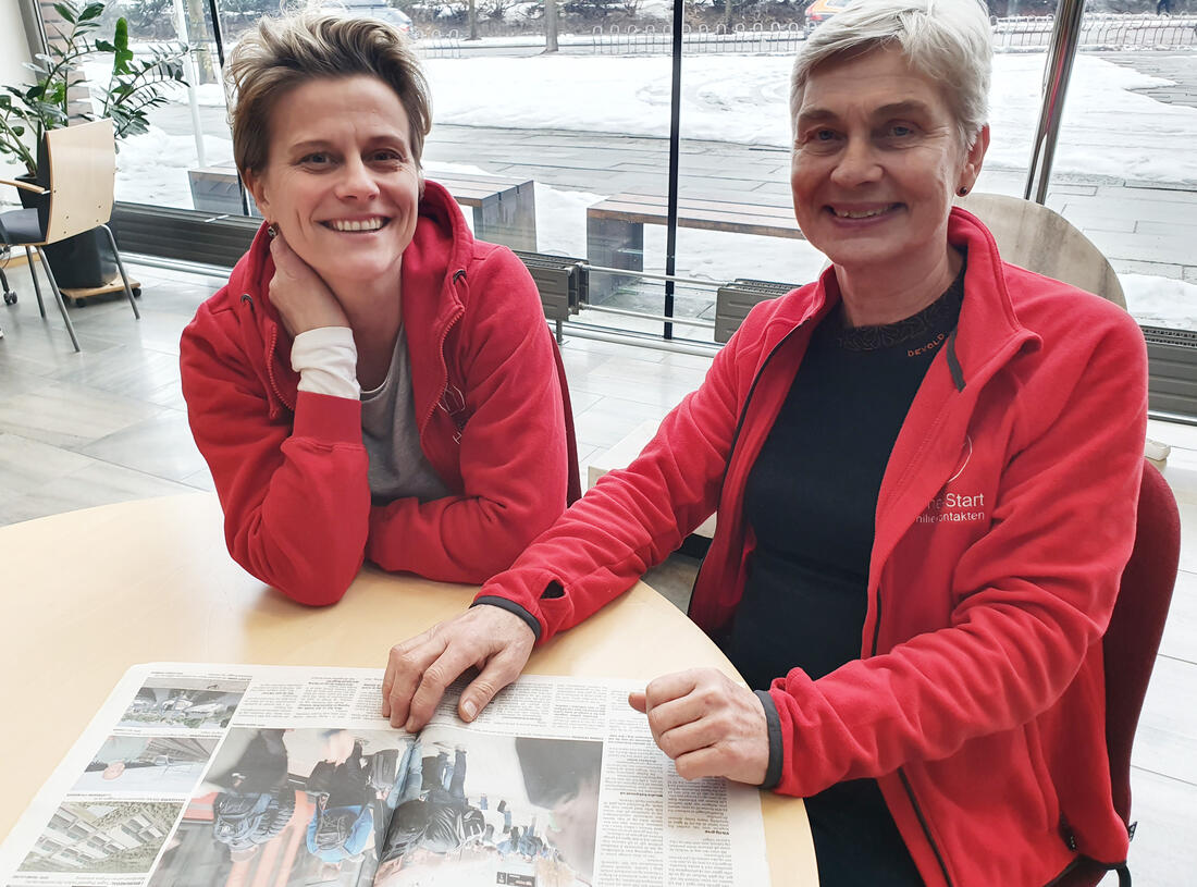 Linda Soløst og Margit Nordstoga er koordinatorer for Home-Start Familiekontakten i Hamar.