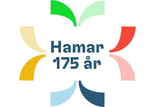 Jubileumslogo for Hamar 175 år