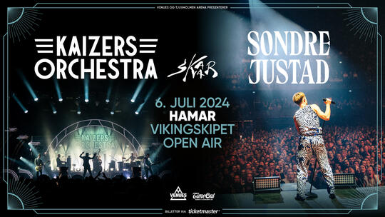 Plakaten - konsert med Kaizers.