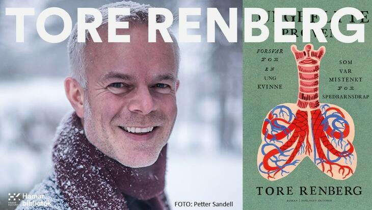 Plakat om at Tore Renberg kan du møte 20. februar.